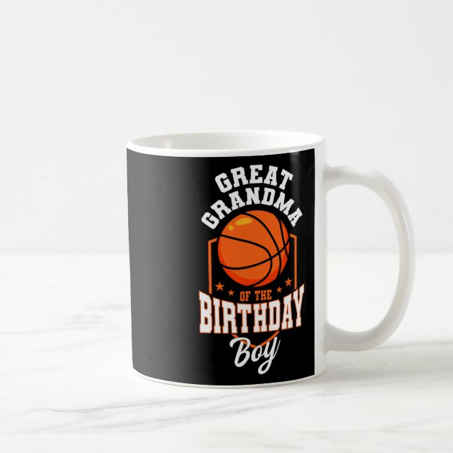 Mug Arrière-mère du garçon de l'anniversaire Thème squ (Droite)