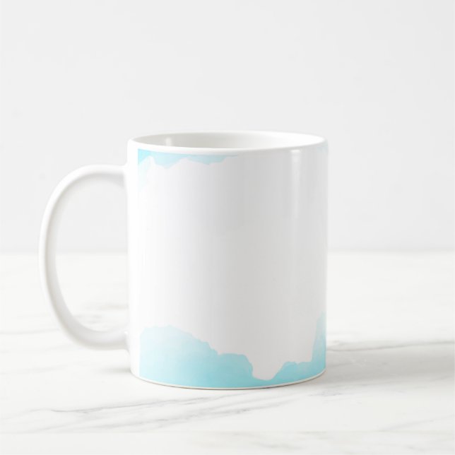 Mug Arrière - plan abstrait aquarelle (Gauche)