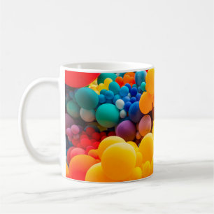 Mug Arrière - plan abstrait brillant de saut de coco a