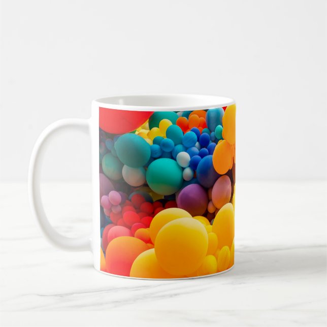 Mug Arrière - plan abstrait brillant de saut de coco a (Gauche)