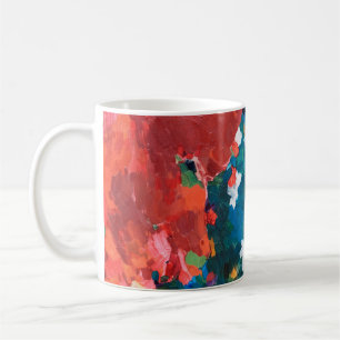Mug Arrière - plan Abstrait de peinture à l'huile su