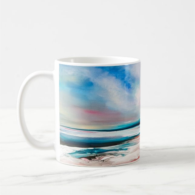 Mug arrière - plan Abstrait de texture d'huile. Peindr (Gauche)