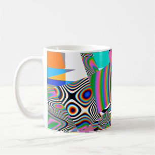 Mug Arrière - plan abstrait dynamique. Motif coloré. G