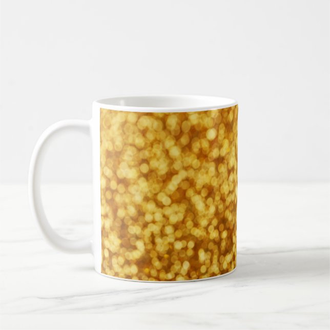 Mug Arrière - plan Abstrait Golden Light Bokeh (Gauche)