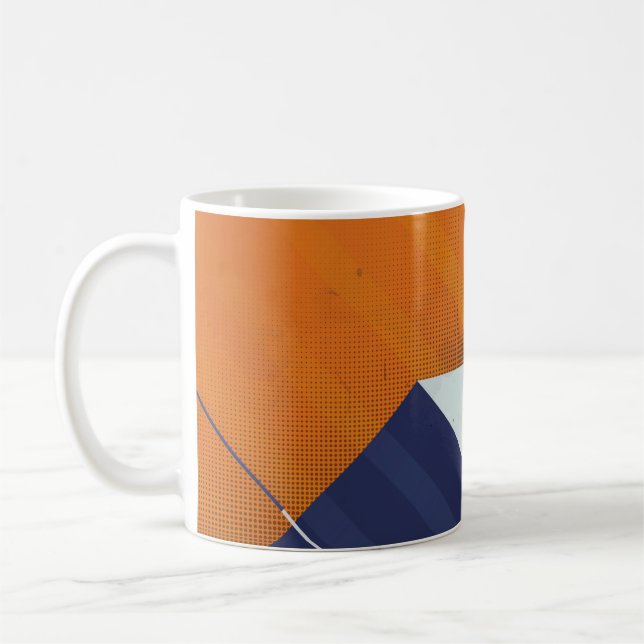 Mug  Arrière - plan Abstrait. Grunge texture. Géo tria (Gauche)