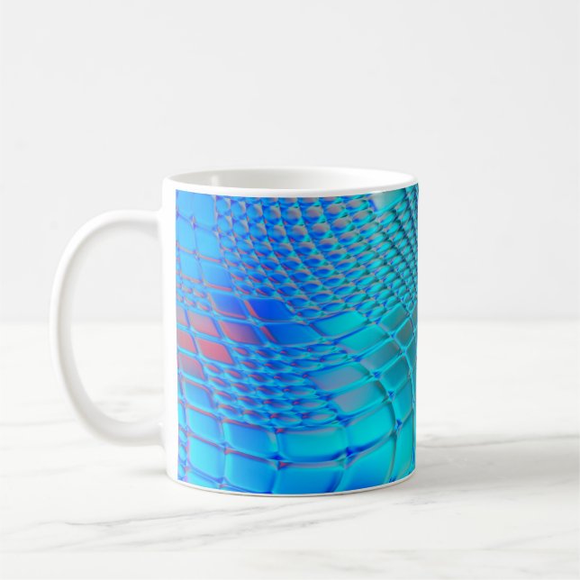 Mug arrière - plan Abstrait. Papier peint design ondul (Gauche)