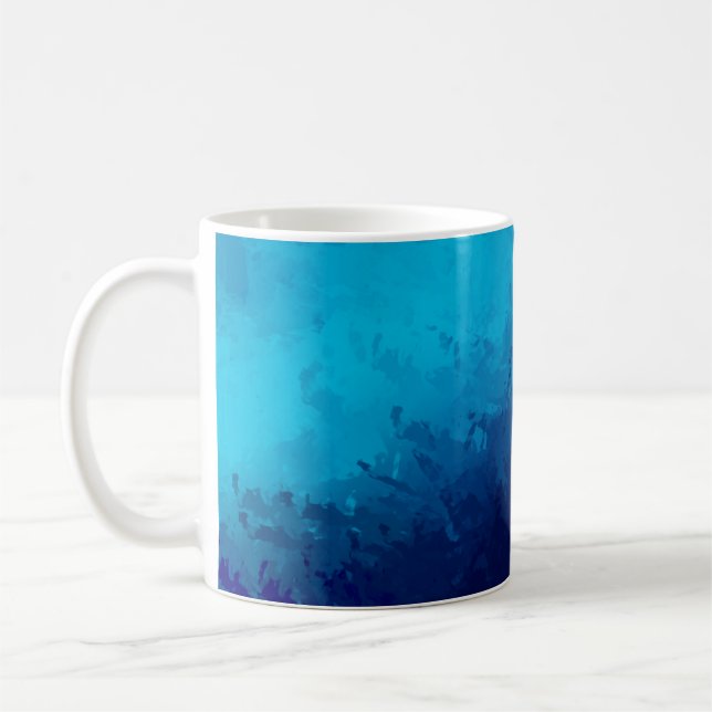 Mug Arrière - plan Abstrait peint brossé. Brosse (Gauche)