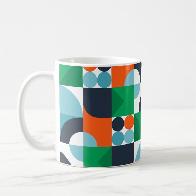Mug Arrière - plan abstrait vintage (Gauche)
