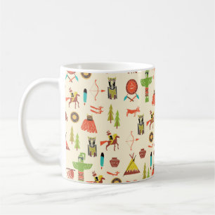 Mug arrière - plan avec Indiens américains