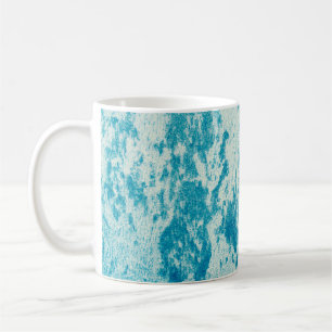 Mug Arrière - plan bleu texturé en tissu dense. Con