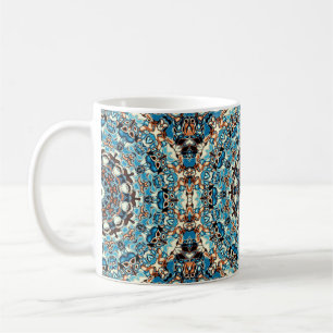 Mug arrière - plan carré Abstrait. Ornement de mandala