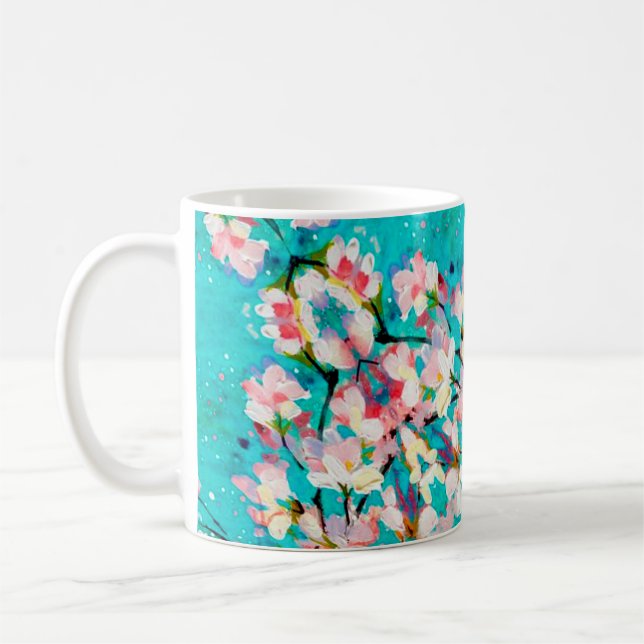 Mug arrière - plan coloré motif Abstrait (Gauche)