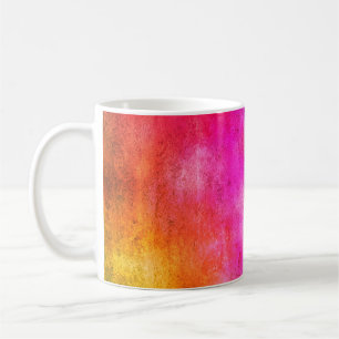 Mug Arrière - plan couleur. Grunge rouge bleu et jaune