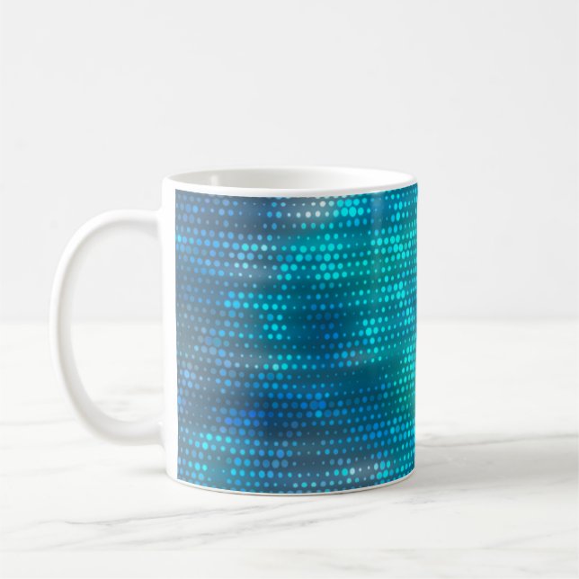 Mug arrière - plan créatif bleu Abstrait (Gauche)