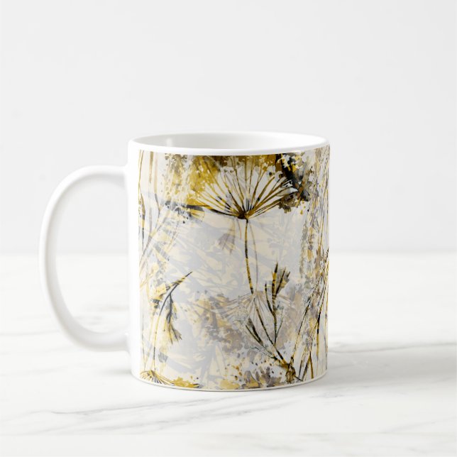 Mug arrière - plan d'aquarelle Abstraite : dandelion,  (Gauche)