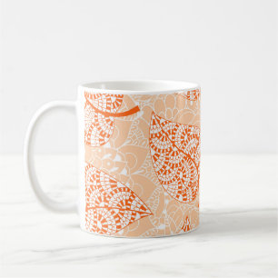 Mug Arrière - plan d'automne. Fond de motif transparen
