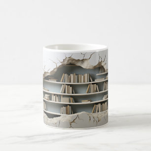 Mug Arrière - plan de bibliothèque 3D