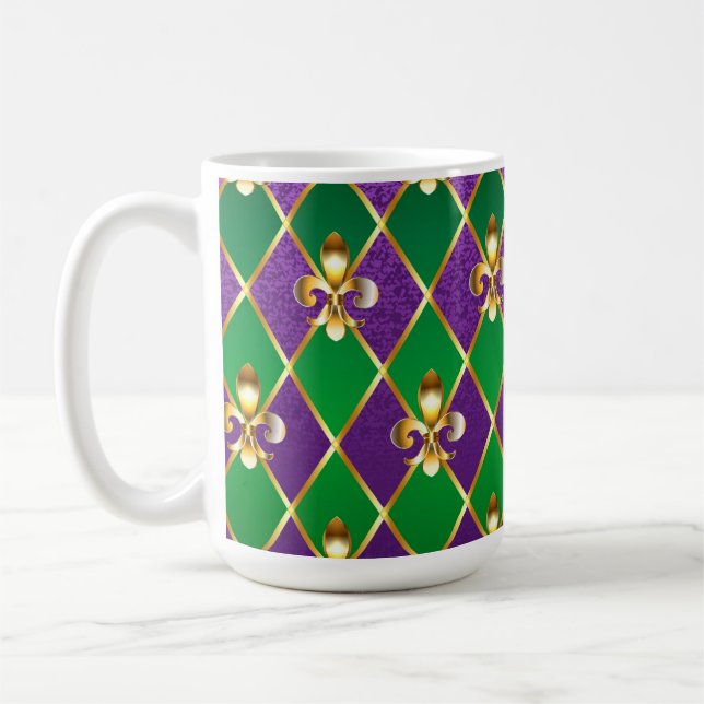 Mug Arrière - plan de bijoux Mardi Gras (Gauche)