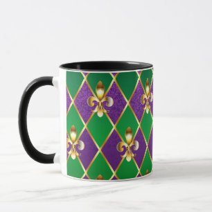 Mug Arrière - plan de bijoux Mardi Gras