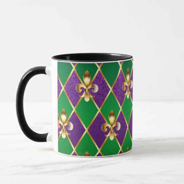 Mug Arrière - plan de bijoux Mardi Gras (Gauche)