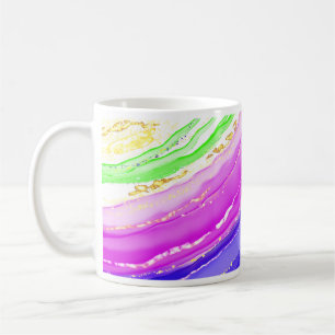 Mug Arrière - plan de couleurs arc-en-ciel