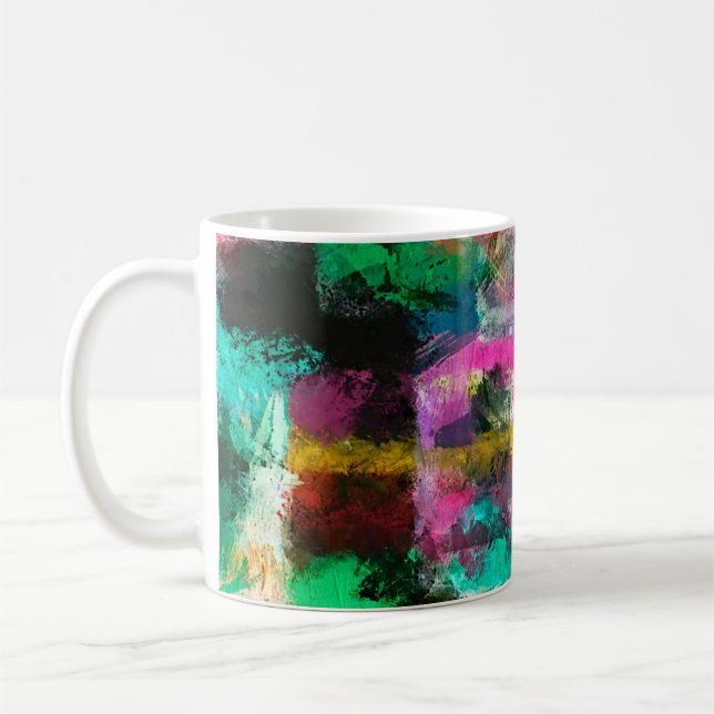 Mug arrière - plan de grunge abstrait de couleur flou  (Gauche)