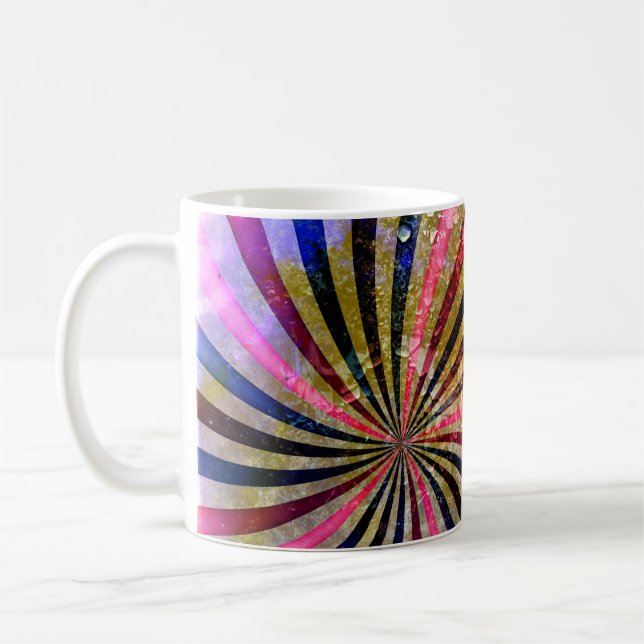 Mug arrière - plan de grunge abstrait modèle abstrait, (Gauche)