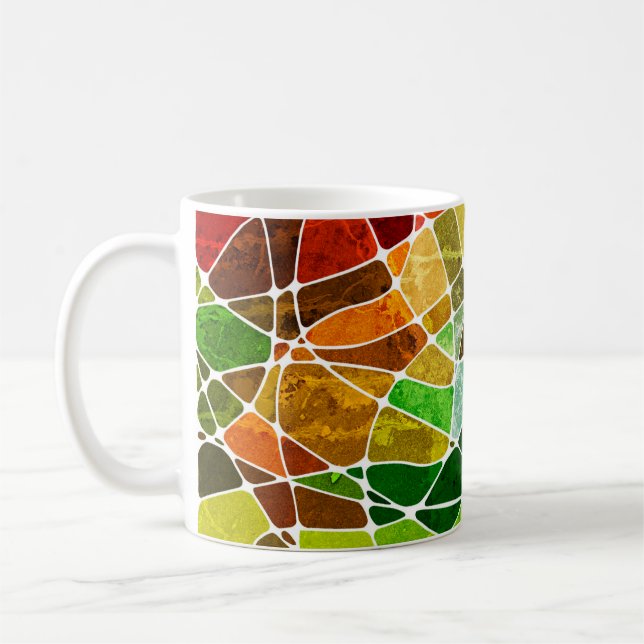 Mug Arrière-plan de grunge géométrique abstrait, grung (Gauche)