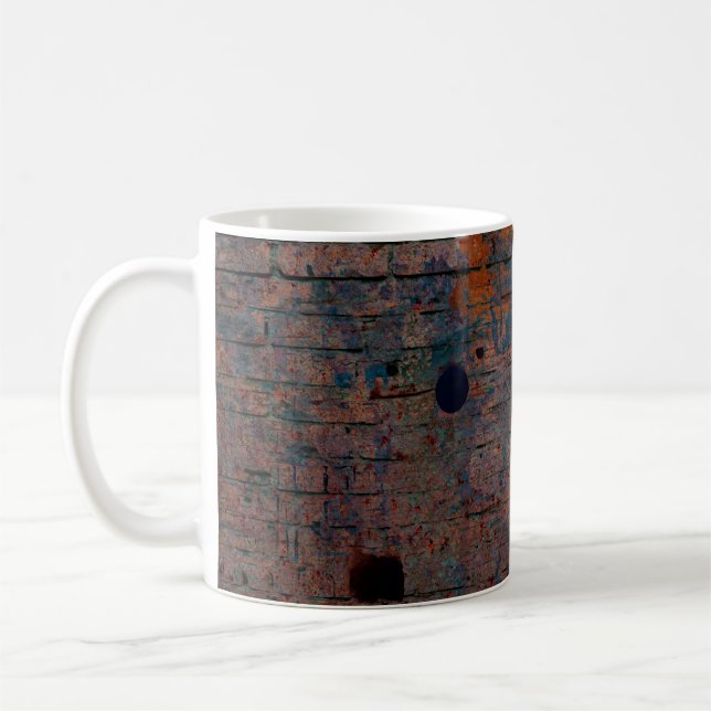 Mug Arrière - plan de mur gris couleur. Différents pat (Gauche)