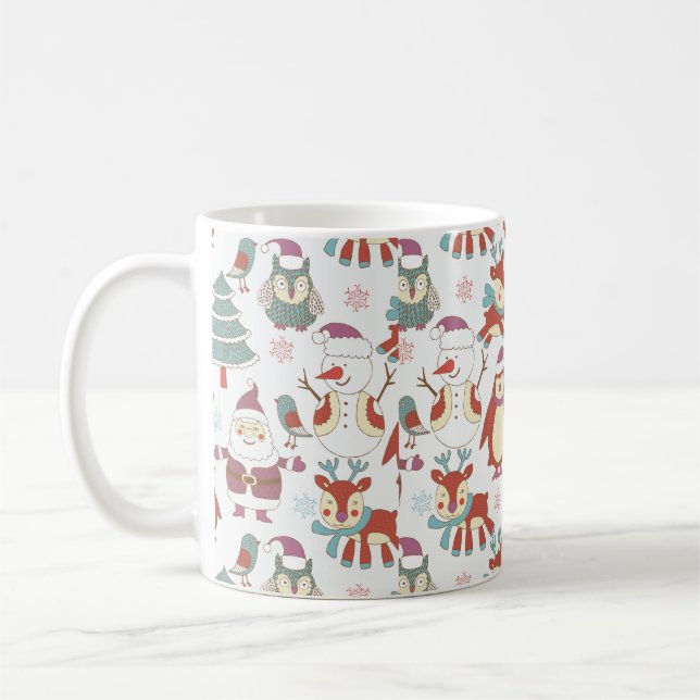 Mug Arrière - plan de Noël (Gauche)
