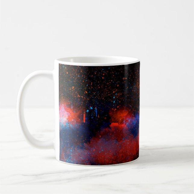 Mug arrière - plan de peinture couleur Abstraite, (Gauche)