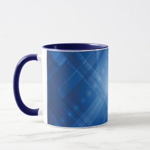 Mug Arrière - plan de pointe bleu-foncé