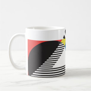 Mug Arrière - plan de style rétro moderne