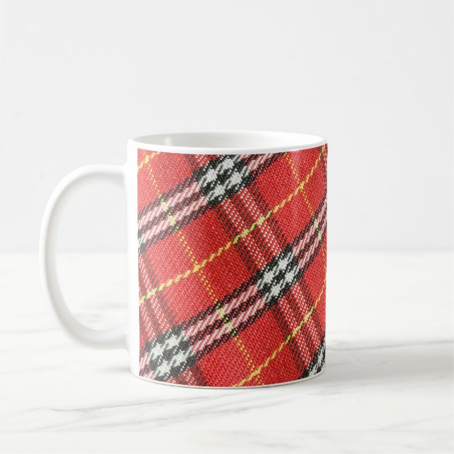 Mug Arrière - plan de texture Tartan classique (Gauche)