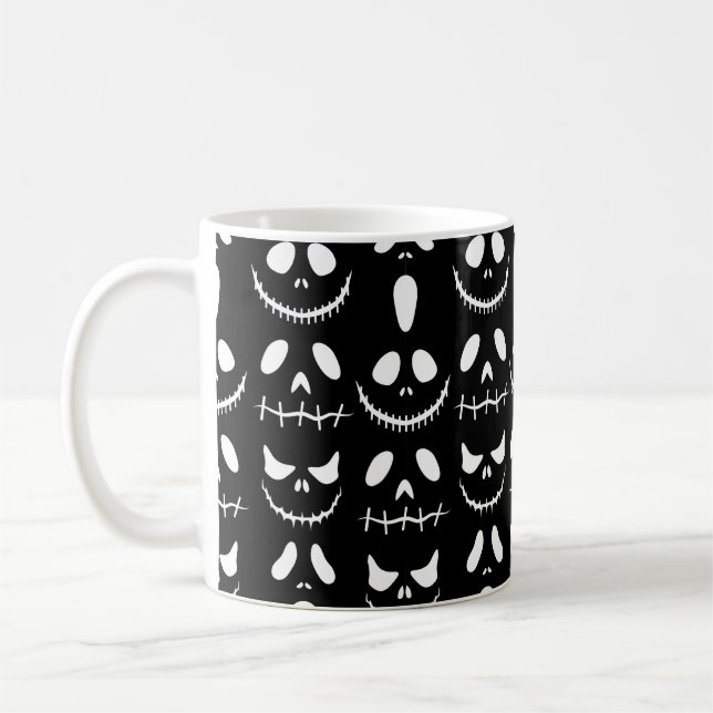 Mug Arrière - plan d'Halloween. Motif sans couture ave (Gauche)