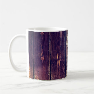 Mug Arrière - plan en bois ancien coloré - Jaune foncé