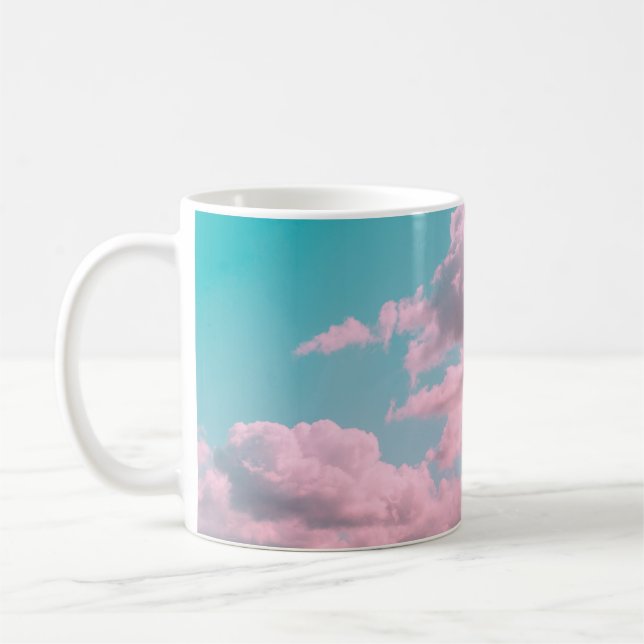 Mug Arrière - plan esthétique avec beau ciel turquoise (Gauche)