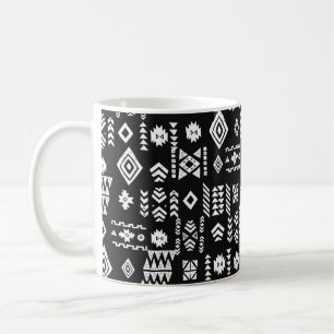 Mug Arrière - plan ethnique tribal. Géomet primitif él