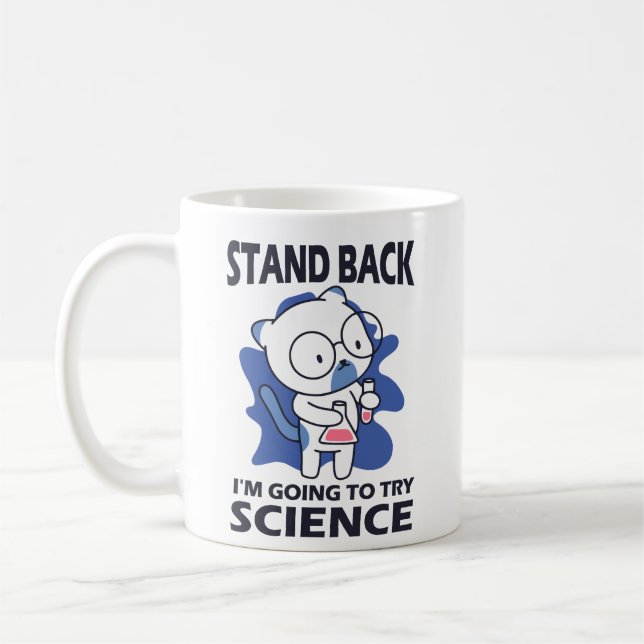 Mug Arrière-plan - Expérience d'un scientifique adorab (Gauche)