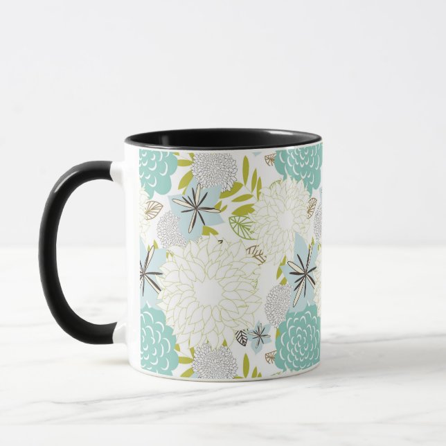 Mug Arrière - plan floral (Gauche)