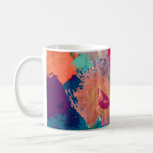 Mug arrière - plan fractal psychédélique abstrait de f