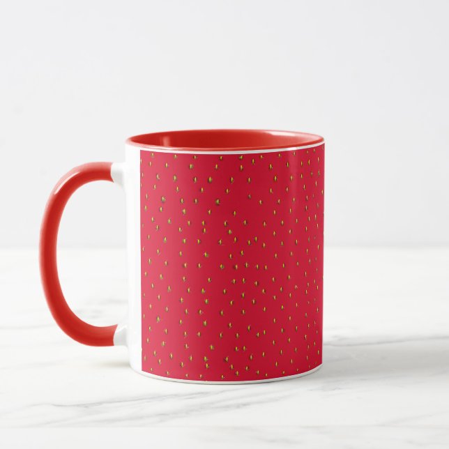 Mug Arrière - plan fraise rouge (Gauche)