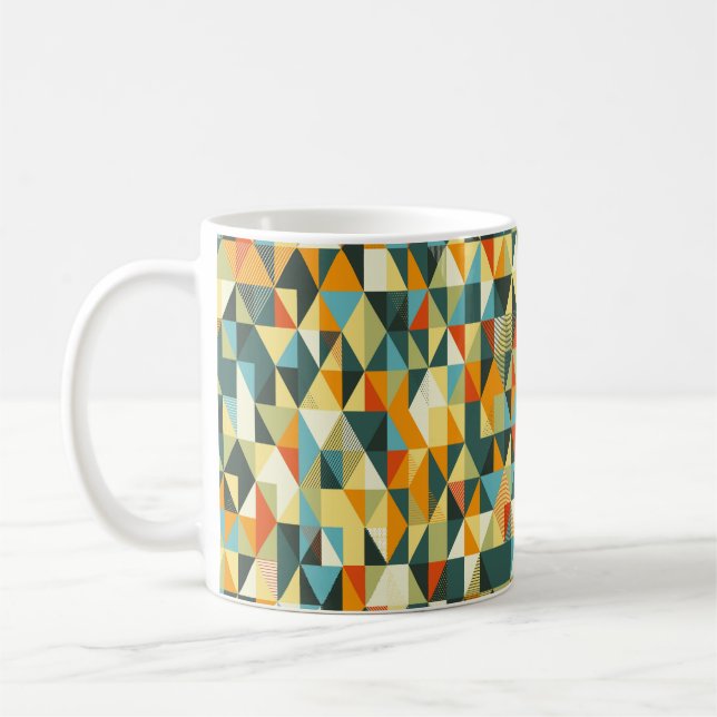 Mug Arrière - plan géométrique moderne. motif plat Abs (Gauche)