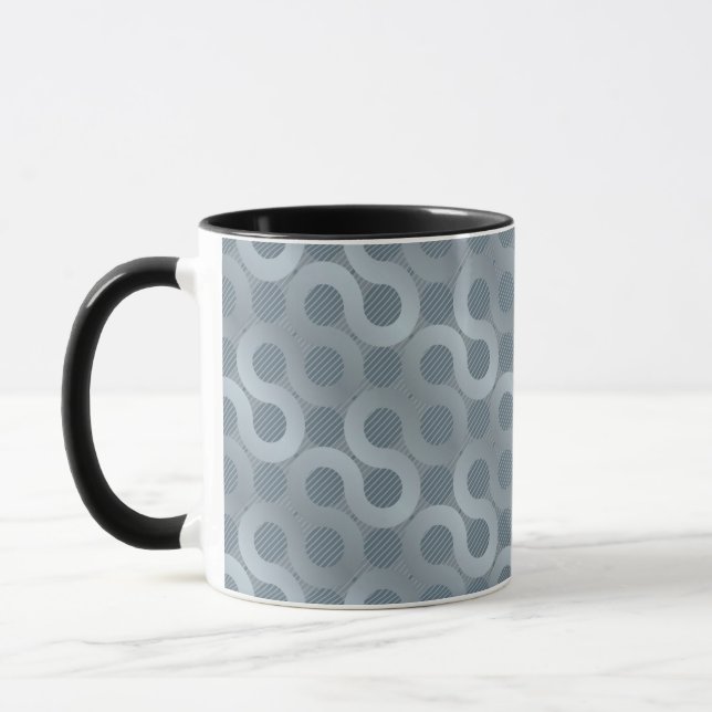 Mug Arrière - plan gris abstrait d'écoulement (Gauche)