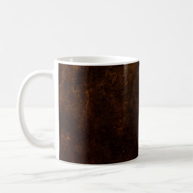 Mug arrière - plan grunge Brown, texture noire artisti (Gauche)