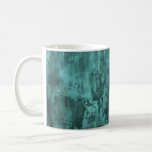 Mug Arrière - plan habby, couleur turquoise, grunge, l