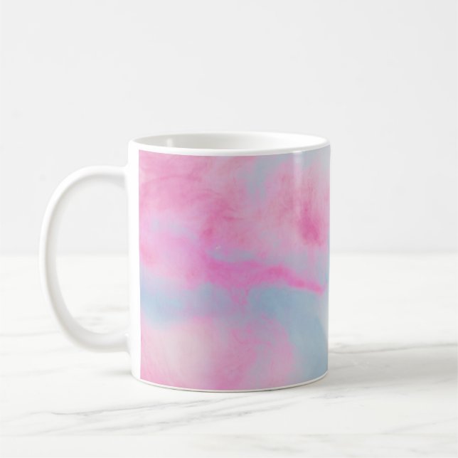 Mug Arrière - plan MARBÉ ROSE ET BLEU (Gauche)