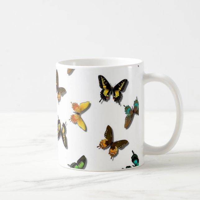 Mug Arrière - plan mignon de papillon (Droite)