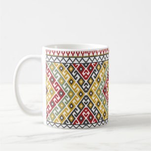 Mug Arrière - plan motif géométrique en indien, st tur