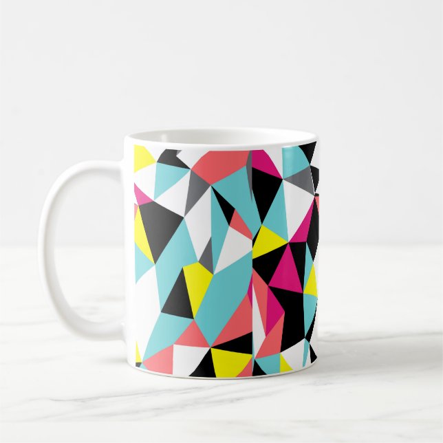 Mug arrière - plan motif géométrique triangles Abstrai (Gauche)